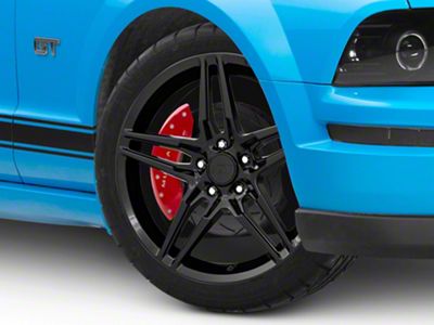 2018 Mustang Style Gloss Black Wheel; 20x9; 30mm Offset (05-09 Mustang)