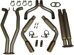 2.50-Inch Aluminized Muffler Delete Axle-Back Exhaust System with Polished Tips (16-18 2.0L Camaro)