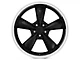 Deep Dish Bullitt Gloss Black Wheel; Rear Only; 20x10 (05-09 Mustang GT, V6)