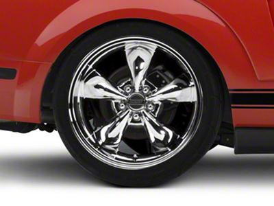 Deep Dish Bullitt Chrome Wheel; Rear Only; 20x10 (05-09 Mustang GT, V6)