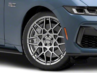 PR178 Hyper Silver Wheel; 19x8.5; 30mm Offset (24-25 Mustang)