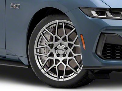 PR178 Hyper Silver Wheel; 19x9.5; 30mm Offset (24-25 Mustang)