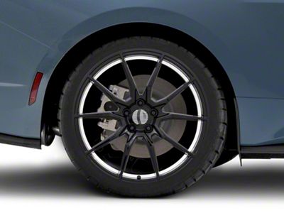 PR193 Gloss Black Machined Wheel; Rear Only; 20x10 (2024 Mustang)