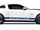 Rocker Stripes with Mustang GT Lettering; Blue (2024 Mustang)