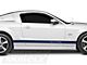 Rocker Stripes with Mustang Lettering; Blue (2024 Mustang)