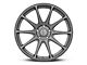 Shelby Style SB203 Charcoal Wheel; Rear Only; 19x10.5 (2024 Mustang)