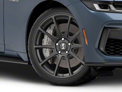Shelby Style SB203 Satin Black Wheel; 20x9.5; 33mm Offset (24-25 Mustang)