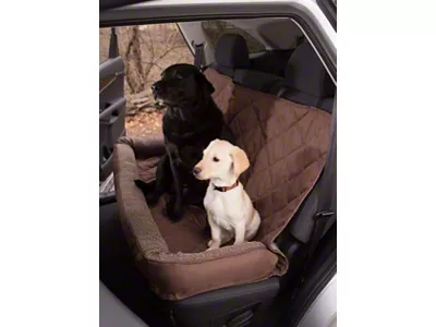 3 Dog Pet Supply No-Slip Bolster Fleece Seat Protector; Chocolate (Universal; Some Adaptation May Be Required)