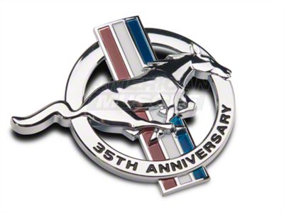 Ford 35th Anniversary Fender Emblem; Passenger Side (1999 Mustang)