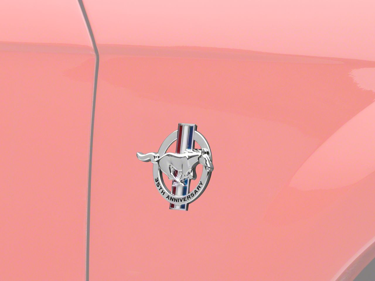 Ford Mustang 35th Anniversary Fender Emblem; Passenger Side
