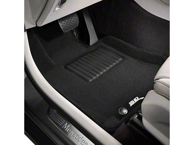 3D MAXpider Elegant Perfect Fit Carpet Front and Rear Floor Liners; Black (16-23 Camaro)