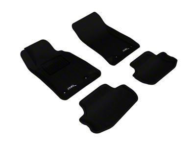 3D MAXpider KAGU Series All-Weather Custom Fit Front and Rear Floor Liners; Black (10-15 Camaro)