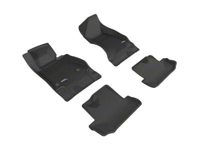 3D MAXpider KAGU Series All-Weather Custom Fit Front and Rear Floor Liners; Black (16-23 Camaro)