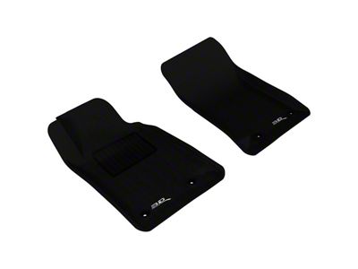 3D MAXpider KAGU Series All-Weather Custom Fit Front Floor Liners; Black (10-15 Camaro)