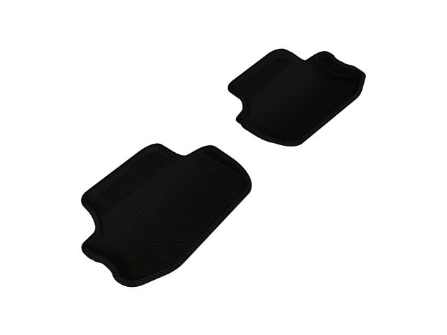 3D MAXpider KAGU Series All-Weather Custom Fit Rear Floor Liners; Black (10-15 Camaro)