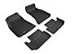3D MAXpider KAGU Series All-Weather Custom Fit Front and Rear Floor Liners; Black (15-23 RWD Challenger)