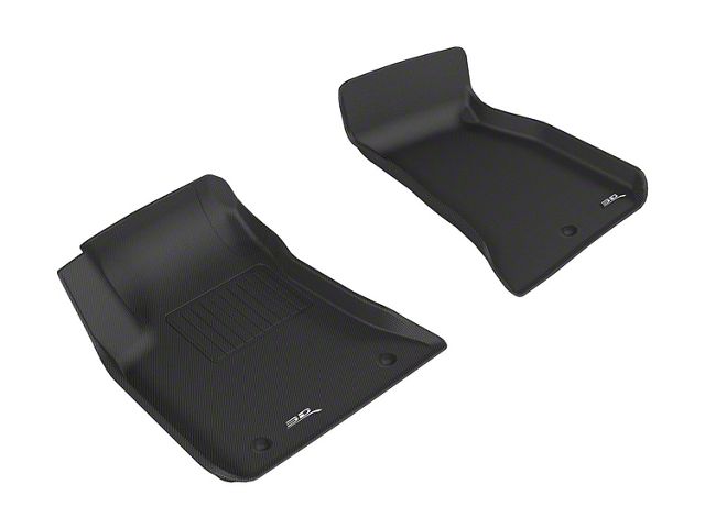 3D MAXpider KAGU Series All-Weather Custom Fit Front Floor Liners; Black (11-14 Challenger)