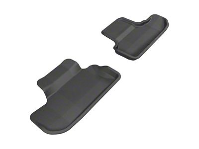 3D MAXpider KAGU Series All-Weather Custom Fit Rear Floor Liners; Black (08-10 Challenger)