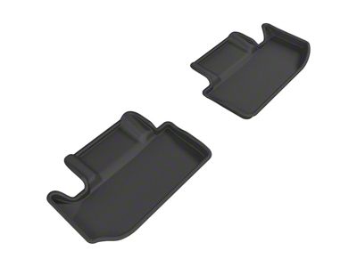 3D MAXpider KAGU Series All-Weather Custom Fit Rear Floor Liners; Black (11-14 Challenger)