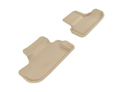 3D MAXpider KAGU Series All-Weather Custom Fit Rear Floor Liners; Tan (08-10 Challenger)