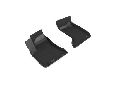 3D MAXpider KAGU Series All-Weather Custom Fit Front Floor Liners; Black (11-23 AWD Charger)