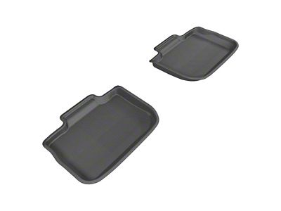 3D MAXpider KAGU Series All-Weather Custom Fit Rear Floor Liners; Black (11-23 Charger)
