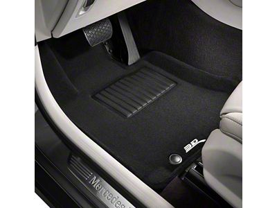 3D MAXpider Elegant Perfect Fit Carpet Floor Liners; Black (20-23 Corvette C8)