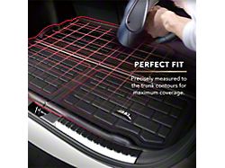 3D MAXpider KAGU Series All-Weather Custom Fit Rear Cargo Liner; Black (20-26 Corvette C8 Convertible)