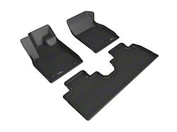 3D MAXpider KAGU Series All-Weather Custom Fit Front and Rear Floor Liners; Black (21-25 Mustang Mach-E)