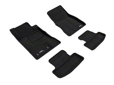 3D MAXpider KAGU Series All-Weather Custom Fit Front and Rear Floor Liners; Tan (15-23 Mustang)