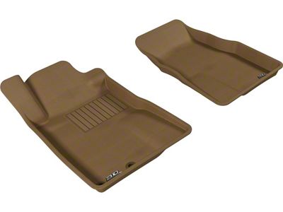 3D MAXpider KAGU Series All-Weather Custom Fit Front Floor Liners; Tan (05-09 Mustang)