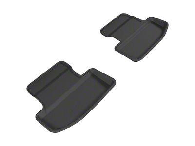 3D MAXpider KAGU Series All-Weather Custom Fit Rear Floor Liners; Black (15-23 Mustang)