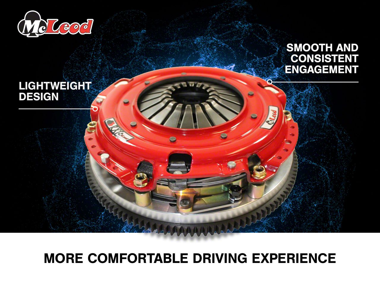 ♡Y♡ McLeod 139251 Mustang Clutch Fluid Line Stainless Steel