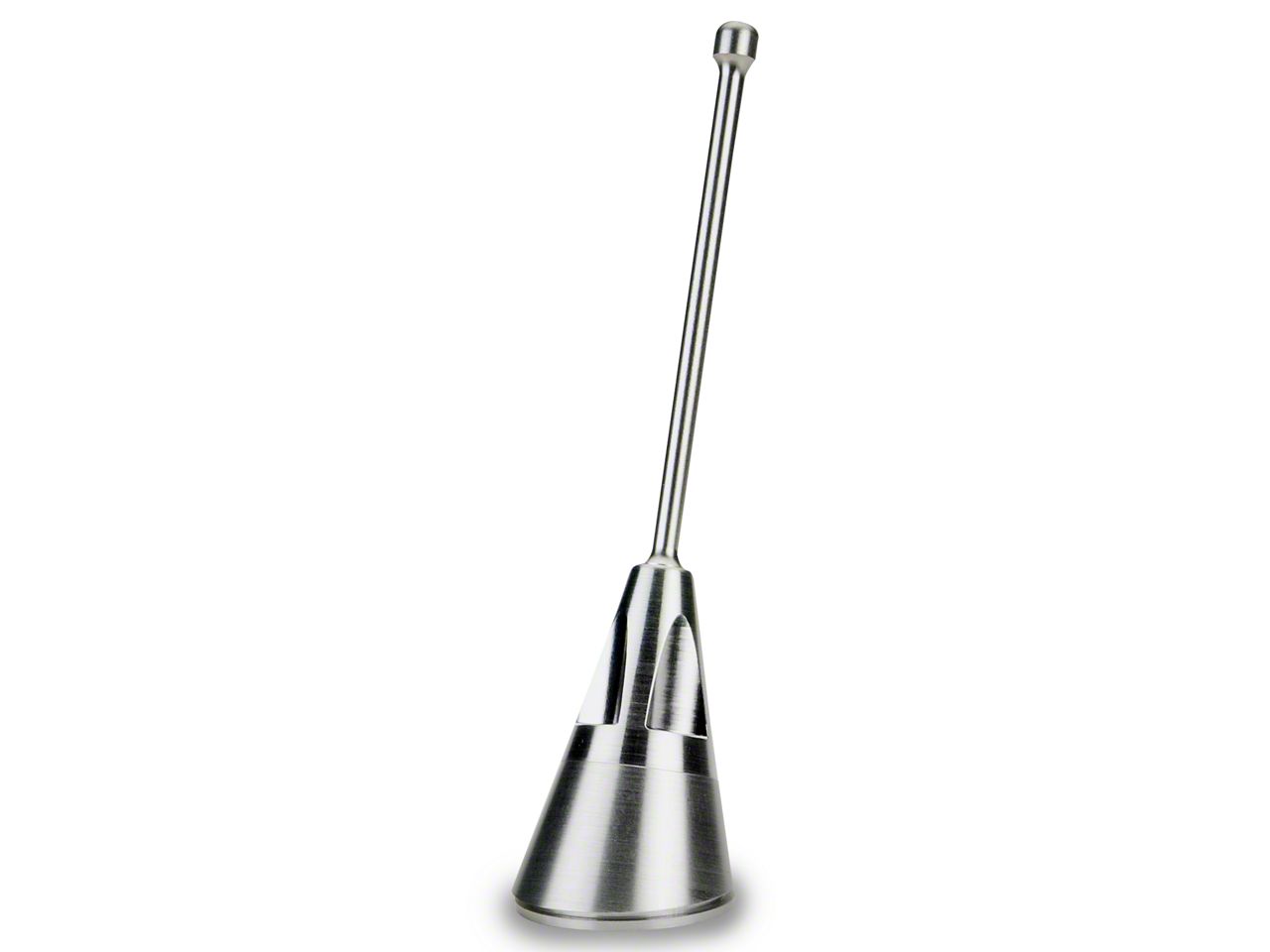 Mustang Billet Aluminum Short Antenna; Satin; 4-Inch (10-14