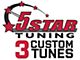 5 Star 3 Custom Tunes; Tuner Sold Separately (11-14 Mustang V6)