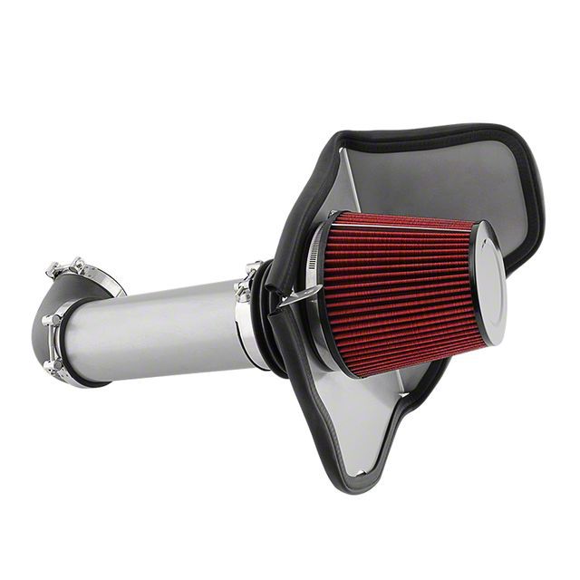 Charger Cold Air Intake with Red Filter; Gray (0610 5.7L HEMI Charger) Free Shipping
