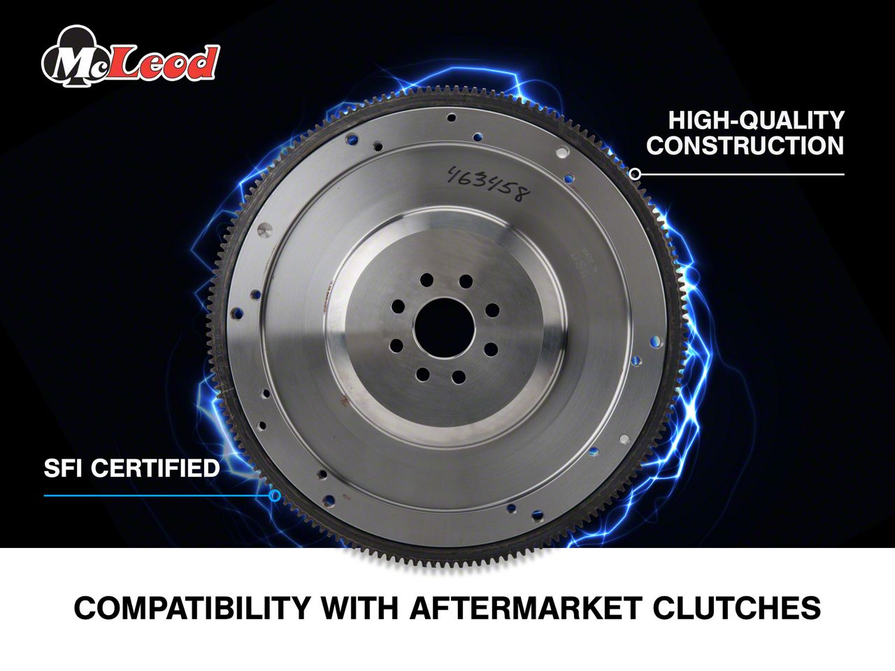 割引価格 McLeod (96 463458 Bolt 8 Flywheel; Steel Lightened Mustang スポーツトイ・アクショントイ