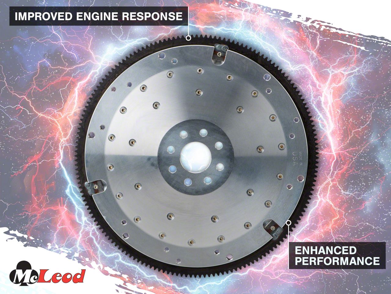 McLeod Mustang Aluminum Flywheel; 8 Bolt 563408 (96-04 Mustang