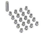 Chrome 6-Spline Lug Nut Kit; 14mm x 1.5; Set of 20 (15-25 Mustang)