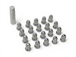 Chrome 6-Spline Lug Nut Kit; 14mm x 1.5; Set of 20 (15-26 Mustang)