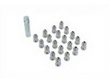 Chrome 6-Spline Lug Nut Kit; 1/2-Inch x 20; Set of 20 (79-14 Mustang)