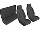 OPR Front and Rear Sport Seat Upholstery; Black (87-89 Mustang Convertible)