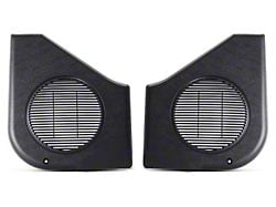 Door Speaker Covers; Black (87-93 Mustang)