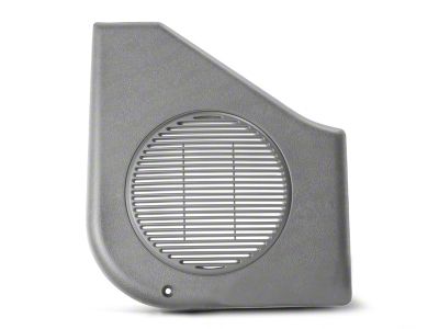 Door Speaker Covers; Titanium Gray (87-93 Mustang)