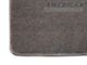 Lloyd Front and Rear Floor Mats with Tri-Bar Pony Logo; Gray (79-93 Mustang)