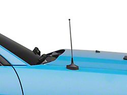 SpeedForm Fixed Black Antenna; 8-Inch (79-09 Mustang)