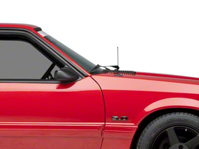 SpeedForm Fixed Black Antenna; 8-Inch (79-93 Mustang)