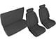 OPR Front and Rear Sport Seat Upholstery; Black (90-91 Mustang Convertible)