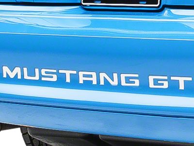 Bumper Insert Letters; White (94-98 Mustang GT, V6; 94-95 Mustang Cobra)