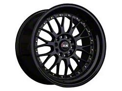 521 Black with Gold Rivets Wheel; 17x7; 38mm Offset (94-98 Mustang GT, V6)